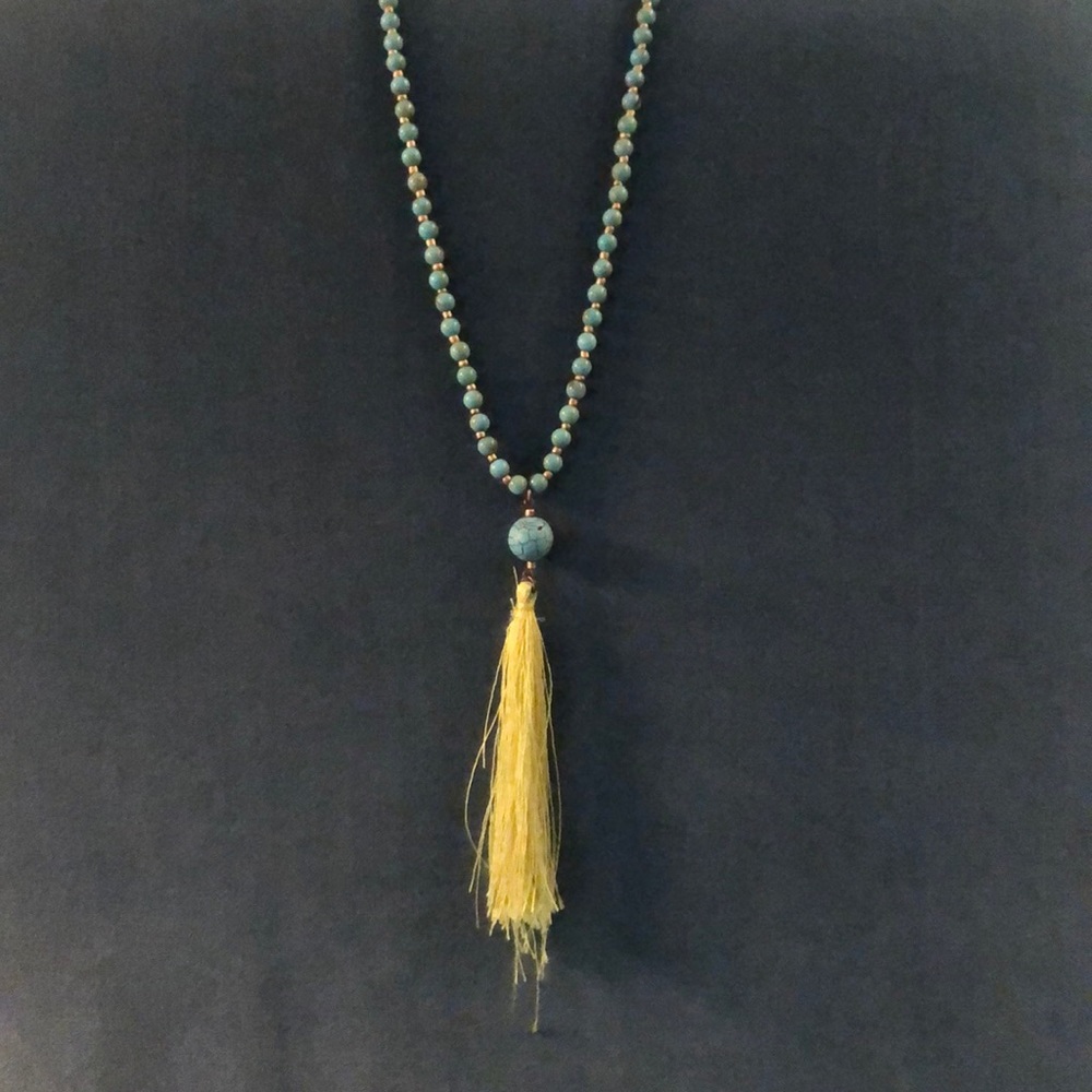 Turquoise and Lime Necklace
